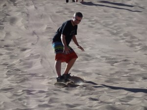 Reuben getting the hang of it