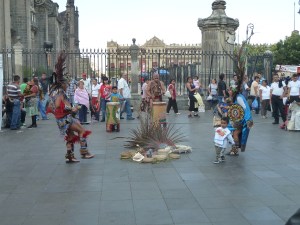 Aztec dancers