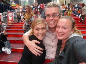 With Hannah in Times Square