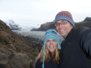 At our private glacier