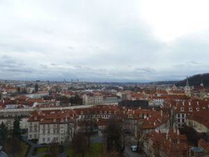 Looking out over Prague