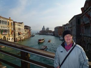 Lynette on a walk with Reubs