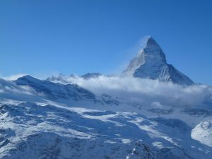The Matterhorn arising from the clouds P1020066