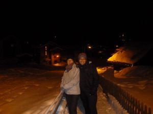 Late night snow walk