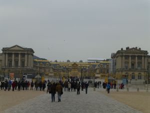 Some of the crowds outside