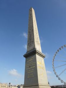 The Egyptian pyramid at Place de La Concorde