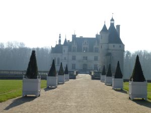 Our first view of our first chateau