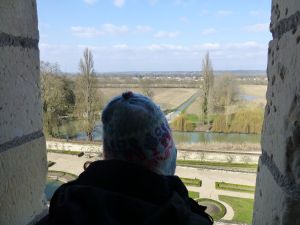 Looking out at the view