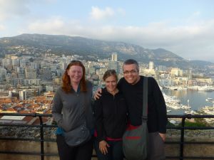Sarah, Karen and Reubs in Monaco