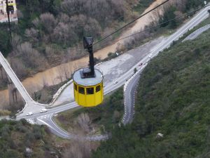 The cable car up