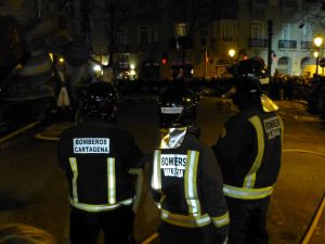 Okay, there were firemen present - but only for the biggest ones!