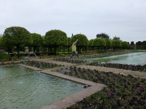 Leaping in the gardens