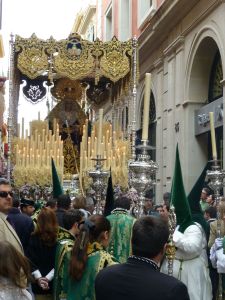 In the middle of a procession