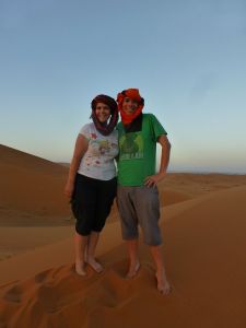 Stopping to watch the sunset