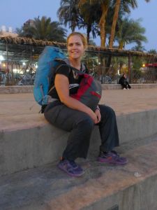 Walking around with our stuff