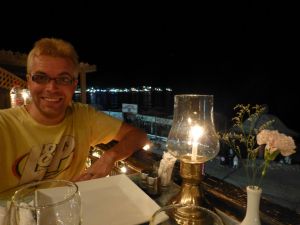 At the Indian restaurant