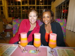Drinking spris with the fabulous Liya