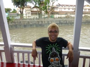 On the boat before the rain