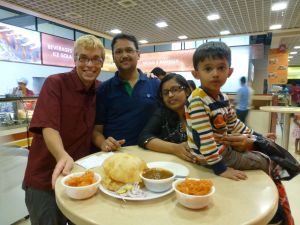 Jelebi and chole batura