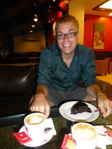 Chocolate cake for dessert!