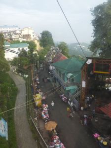 Looking down onto Mall Road