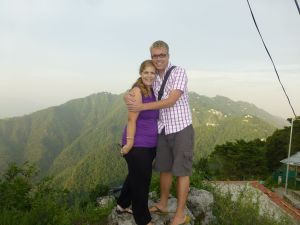 At the top of the gondola