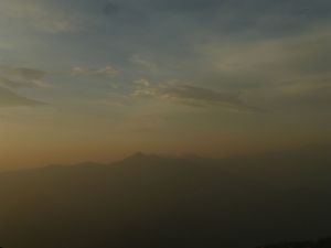 Watching the setting sun