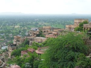 Looking down from the top of the fort
