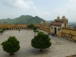 Looking down from next to the temple