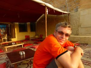 Reubs enjoying the sunset