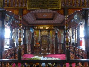 The tooth is kept behind this door