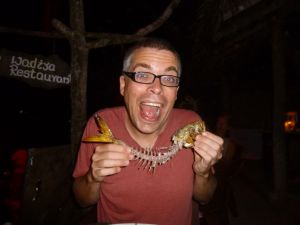 We devoured our fish