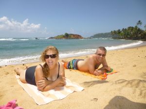 Relaxing in paradise