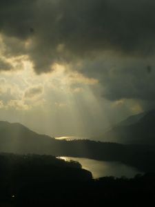 Watching the sun set