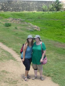 Karen and Julie exploring