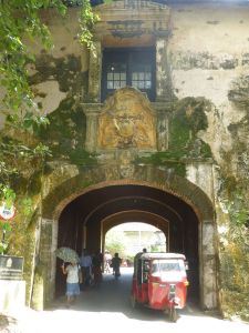 One of the gates at the fortified city