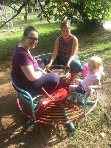 Playing at the park with Sacha