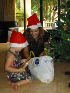 Olivia chooses decorations