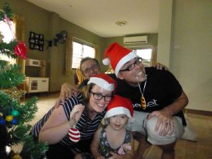 Putting up the Christmas tree