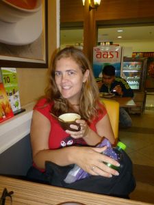 Taking a break from shopping